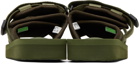 Suicoke Khaki MOTO-Cab Sandals