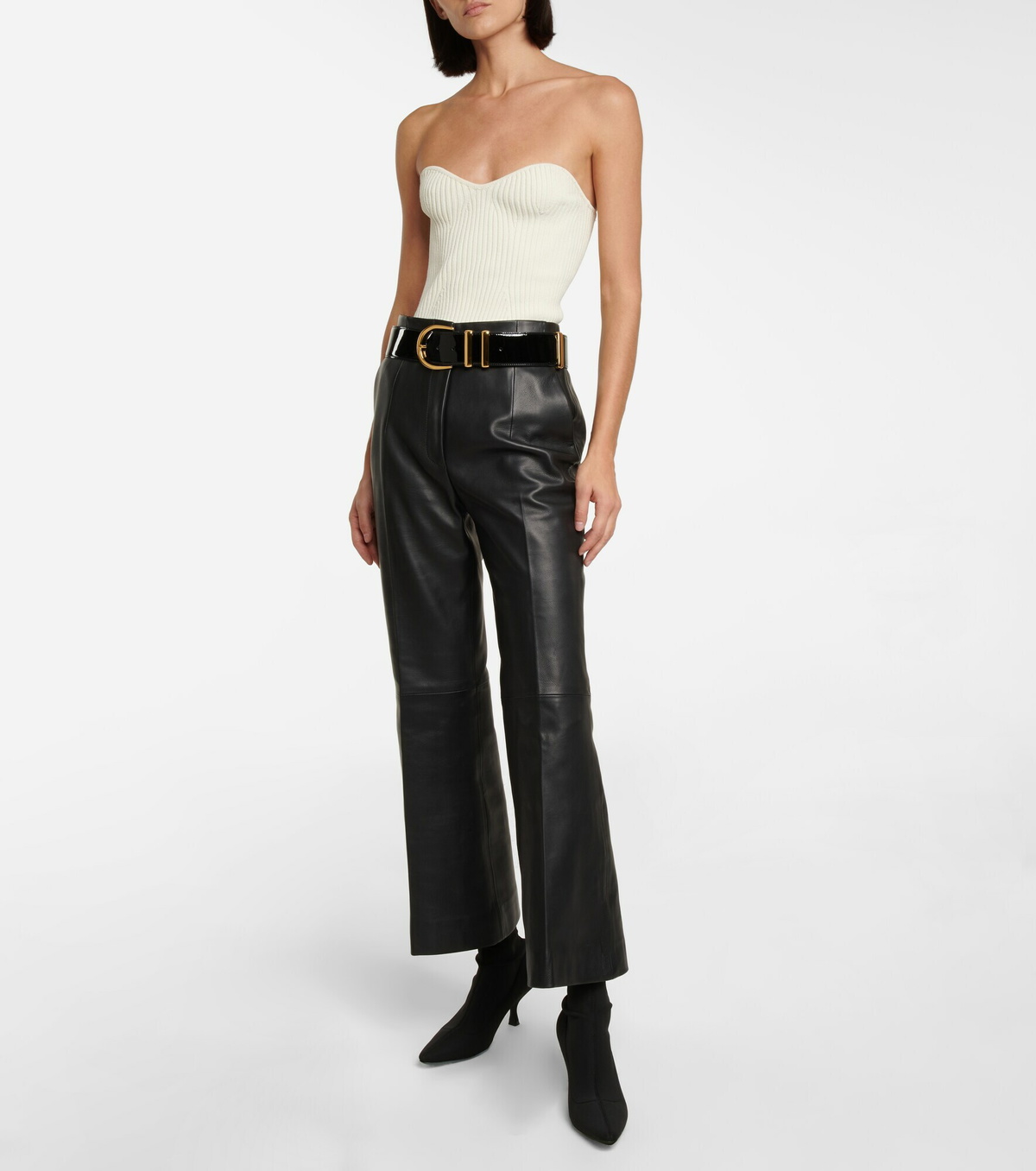 khaite LUCIE トップ　リブニットビスチェ Khaite - Lucie ribbed-knit top Khaite