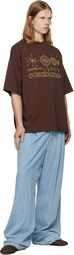 Casablanca Brown 'Code de Civilisation' T-shirt