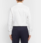 Hugo Boss - White Ivan Slim-Fit Cotton-Poplin Tuxedo Shirt - White