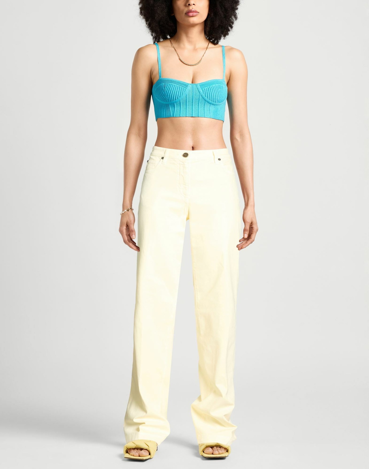 Etro Womens Pants Pastel in Yellow