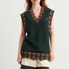 Adidas Women's x Clot Knitted Vest in Green Night