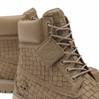 Timberland Men's 6 Inch Woven Lace Boot in Olive Full Grain