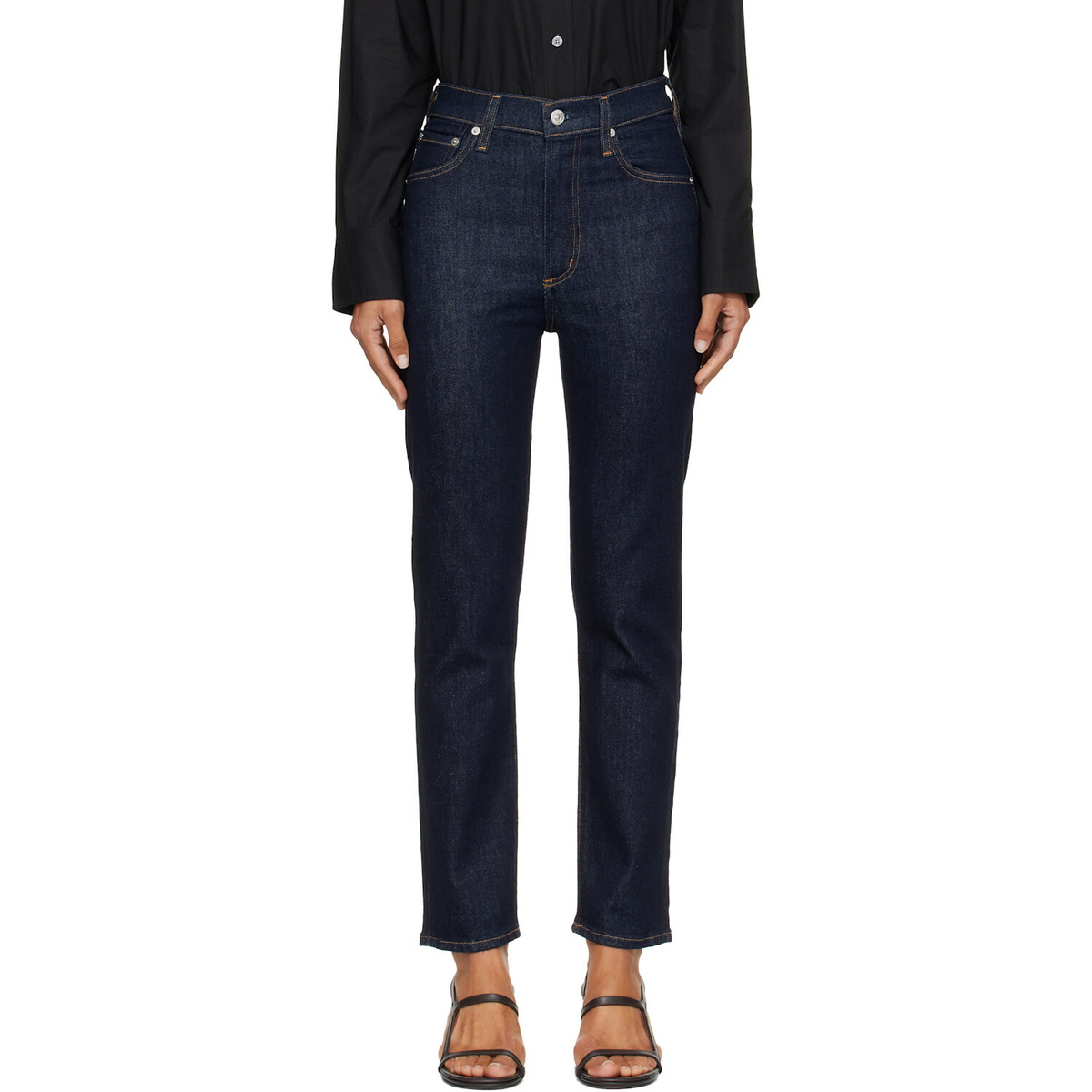 Citizens of Humanity Navy Caia Straight Jeans