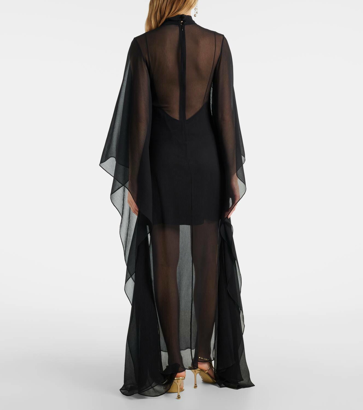Taller Marmo Lanzarote Garden crêpe chiffon kaftan