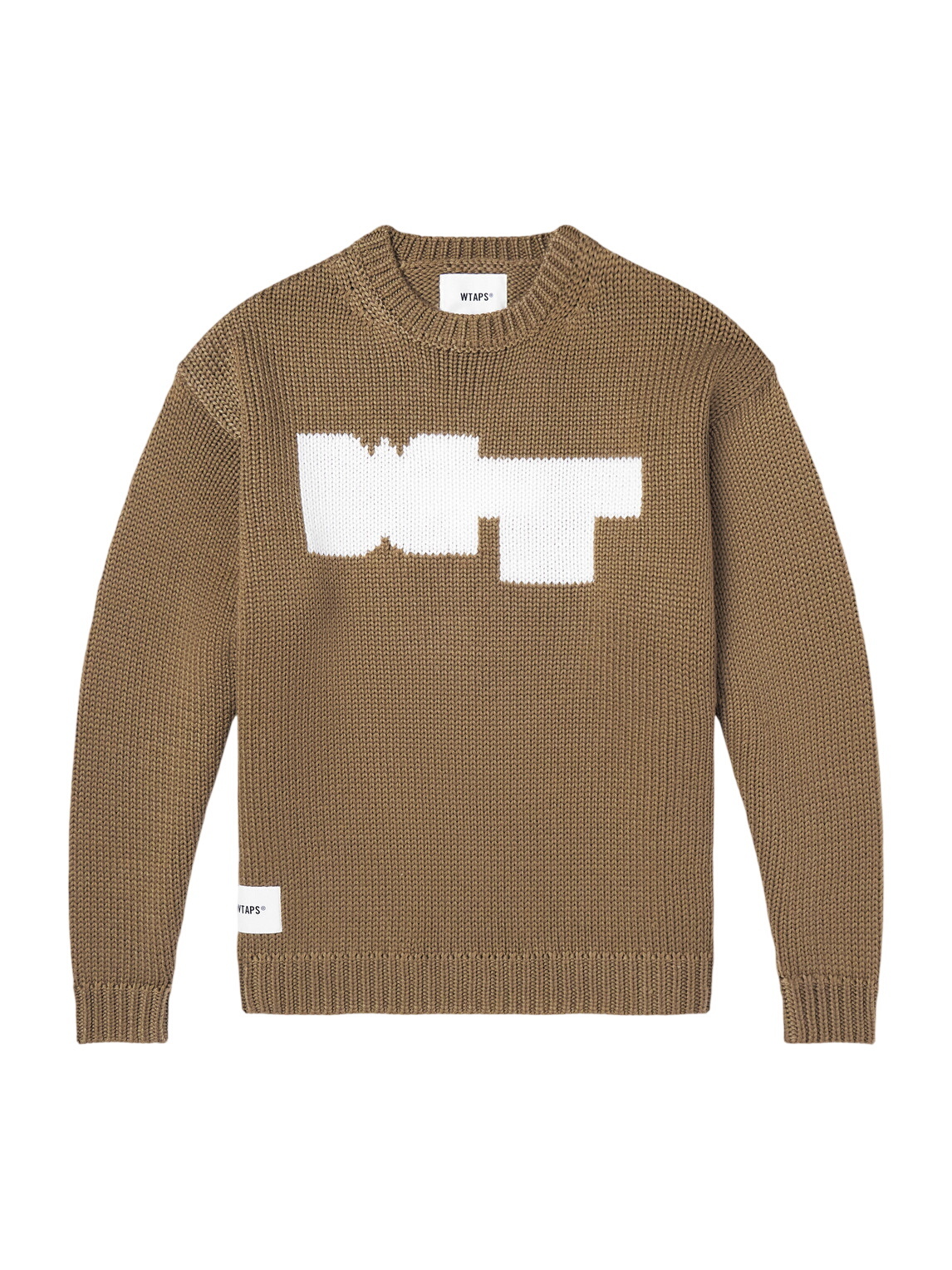 WTAPS - Logo-Appliquéd Jacquard-Knit Sweater - Black WTAPS