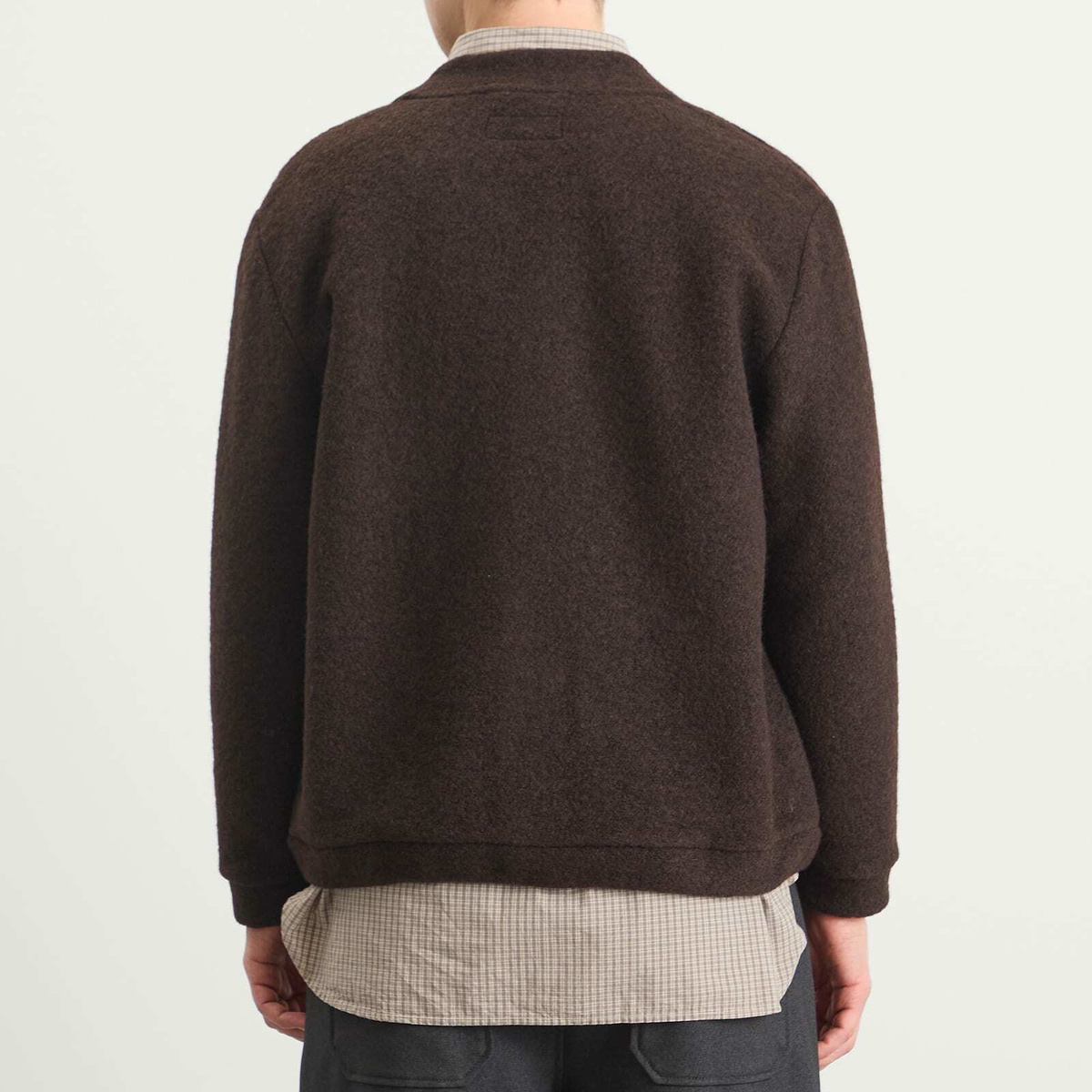 Universal Works Men's Presented by END. Wool Fleece Adv Cardigan in Brown