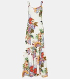 Etro Floral cotton and silk maxi dress