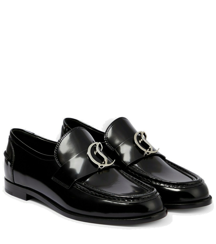Photo: Christian Louboutin - CL Moc leather loafers