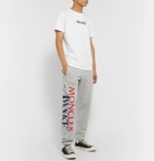 Moncler Genius - Awake NY 2 Moncler 1952 Tapered Logo-Print Cotton-Jersey Sweatpants - Gray