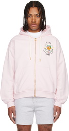 Casablanca Pink 'Casa Way' Orange Mascot Zip Hoodie