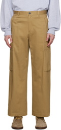 Solid Homme Tan Side Pocket Cargo Pants
