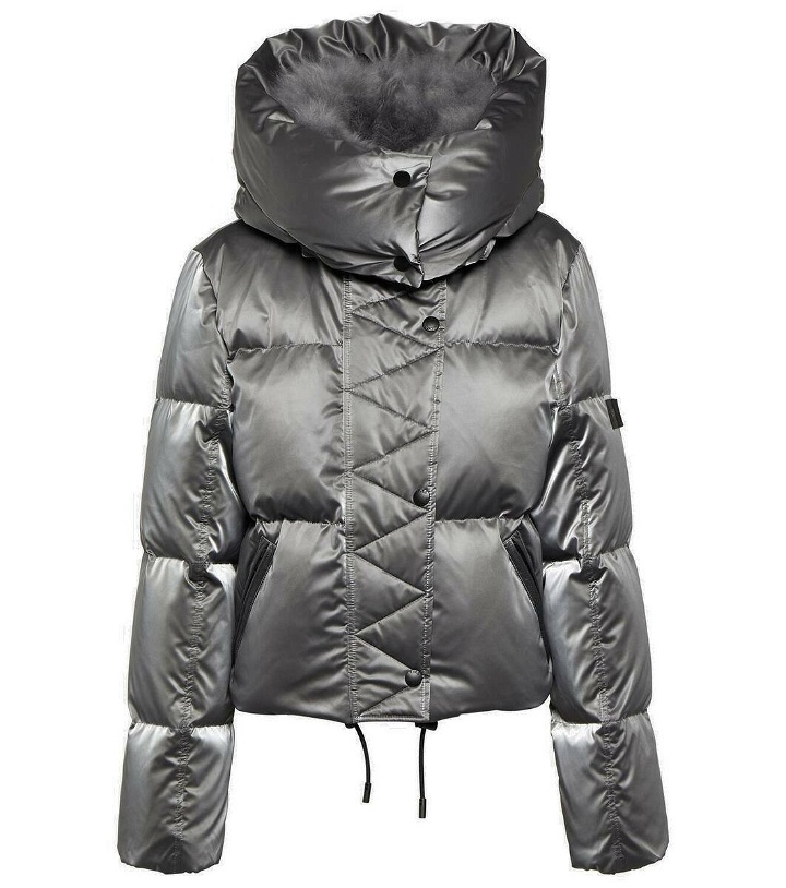 Photo: Yves Salomon Shearling-trimmed puffer jacket