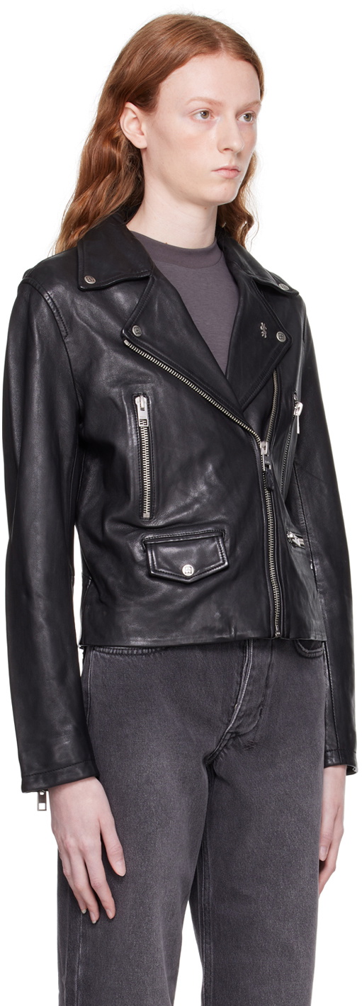 Ksubi Black Amplify Leather Jacket