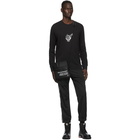 Moncler Genius 7 Moncler Fragment Hiroshi Fujiwara Black Pokemon Edition Logo Long Sleeve T-Shirt