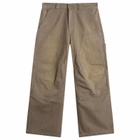 Willy Chavarria Men's Stockton Double Knee Pant in Concrete