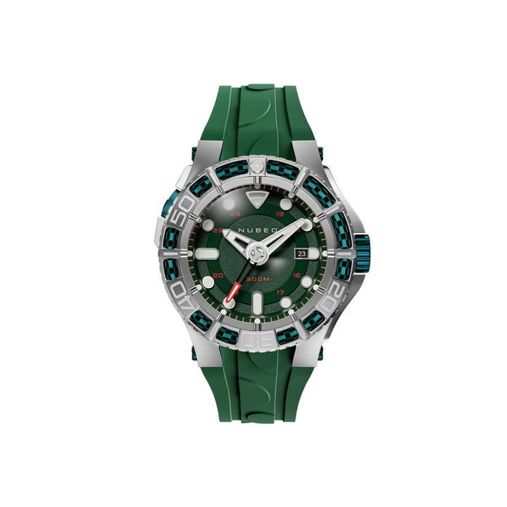 Photo: Nubeo Manta Green Dial Mens Watch NB-6120-02