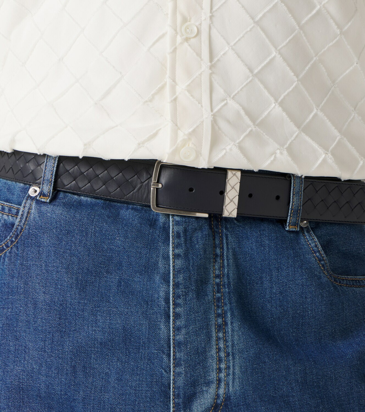 Bottega Veneta Intrecciato leather belt