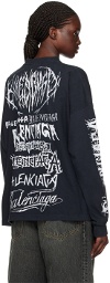 Balenciaga Black DIY Metal Long Sleeve T-Shirt