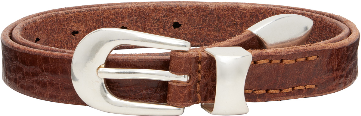 OUR LEGACY Brown 2cm Belt