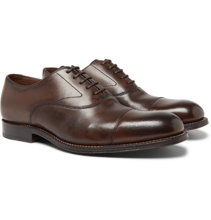 Photo: Grenson - Lucas Cap-Toe Leather Oxford Shoes - Men - Brown