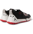 Nike Golf - Jordan ADG 2 Mesh-Trimmed Leather Golf Shoes - Black