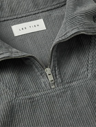 Les Tien - Yacht Cotton-Corduroy Half-Zip Sweatshirt - Gray