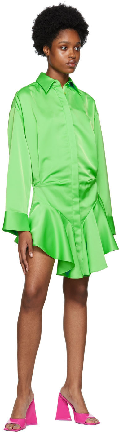 The Attico Green Candice Minidress The Attico