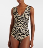 Marysia Charleston leopard-print swimsuit