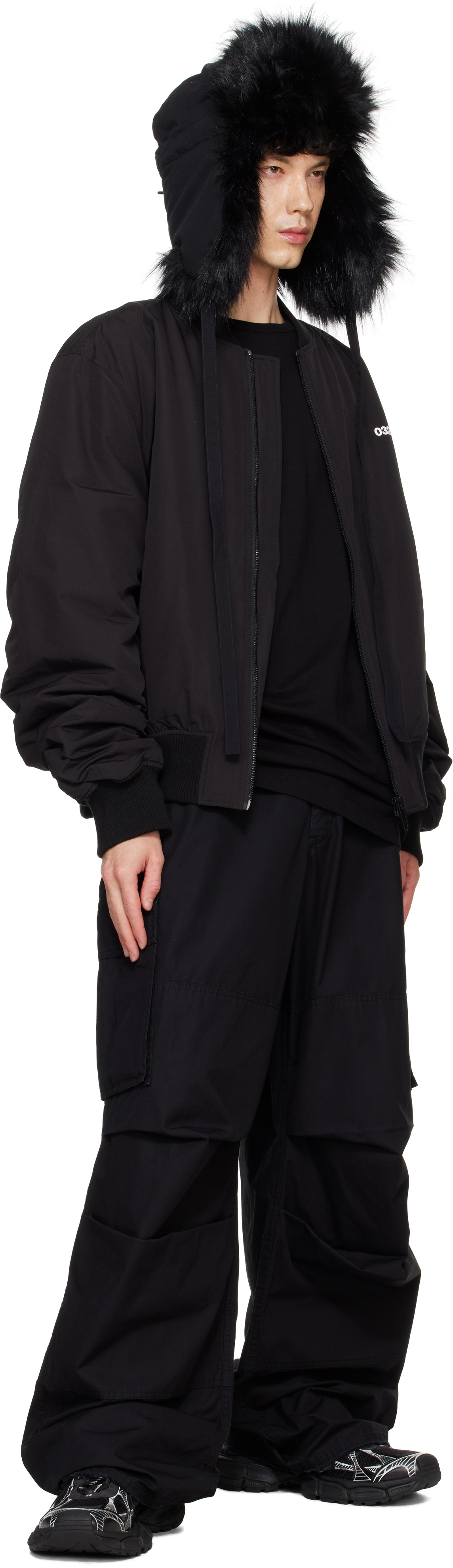 032c Black Nighthawks Bomber Jacket