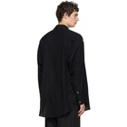 Sulvam Black Wool Shirt