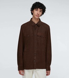 Ralph Lauren Purple Label Barron suede overshirt