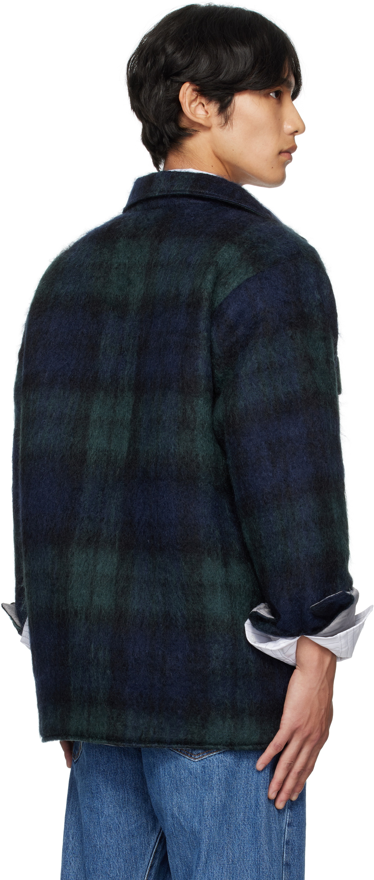 Bless Navy & Green N°80 Woodhacker Shirt Jacket