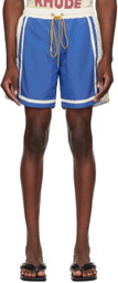 Rhude Blue & Off-White Moonlight Shorts