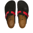 Birkenstock 1774 Boston in Black/Tomato