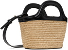 Marni Kids Tan & Black Micro Tropicalia Tote