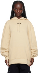 Jean Paul Gaultier Beige 'The Lace-Up JPG' Hoodie