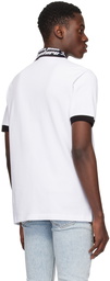 Versace Jeans Couture White Printed Polo