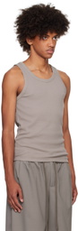 Entire Studios Gray Rib Tank Top