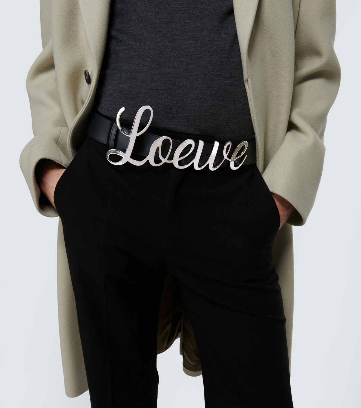 loewe 'lettering'ロゴ「レタリング」ベルト Loewe - Logo leather belt Loewe