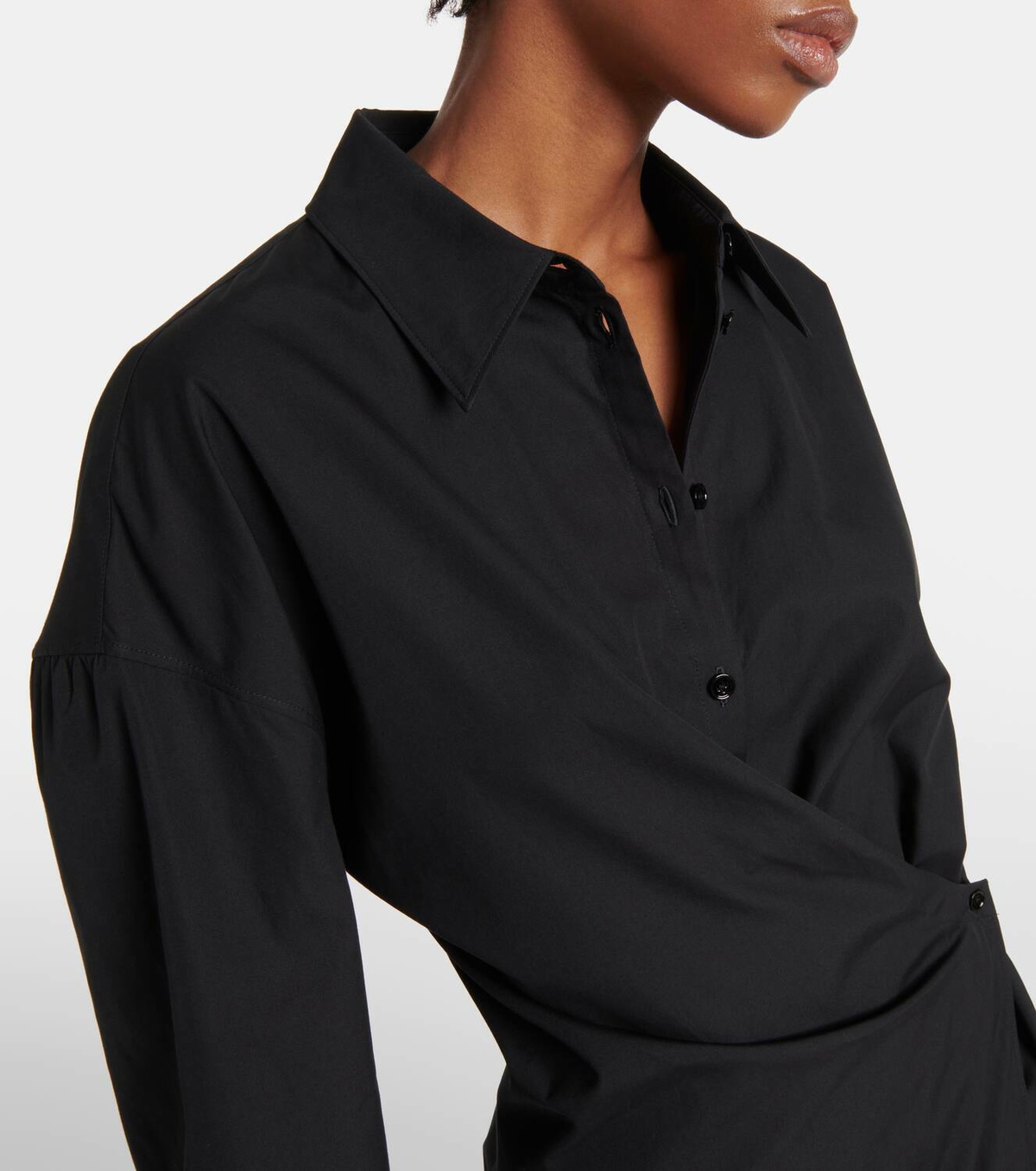Robe Lemaire Twisted Col Classique Couleur Crème 100% Coton - Taille 38 Neuve Avec étiquettes