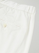 Frescobol Carioca - Bruno Straight-Leg Cotton-Blend Trousers - White