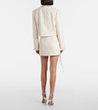 Area Embellished tweed miniskirt