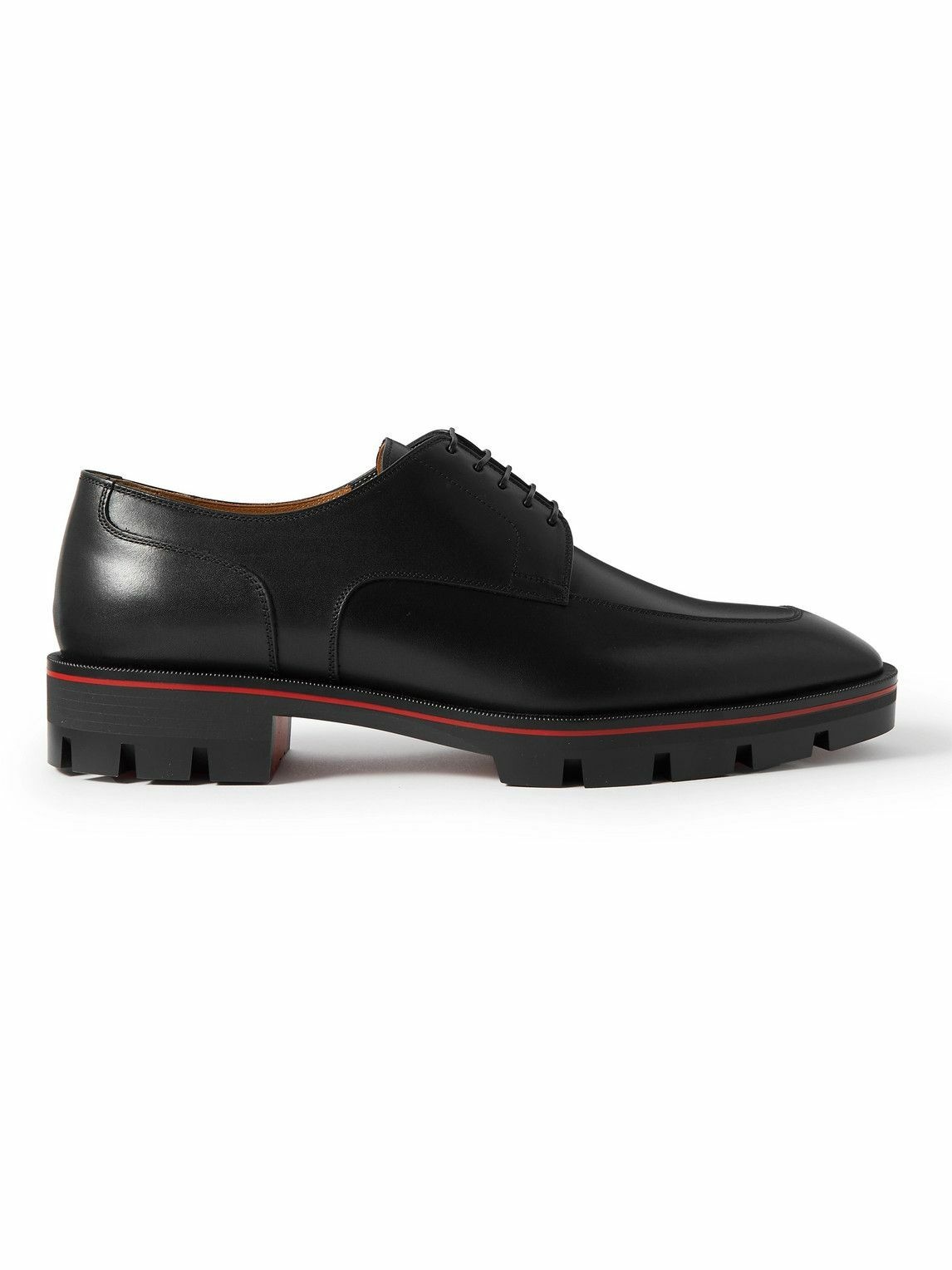 Photo: Christian Louboutin - Davisol Leather Derby Shoes - Black