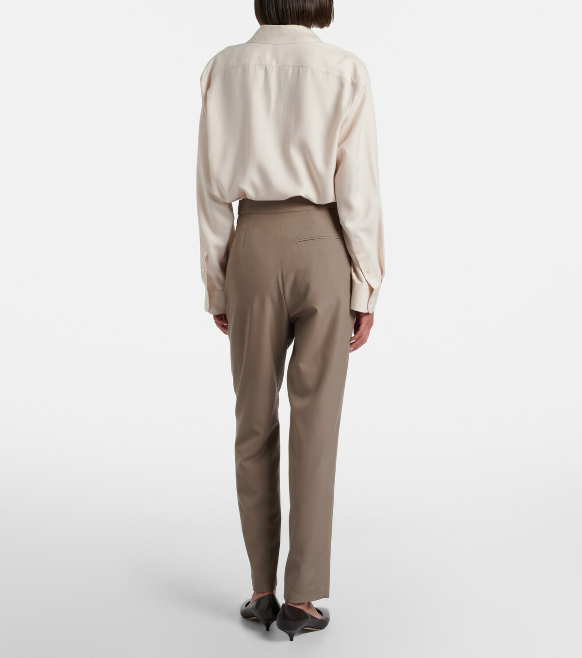 The Row Eranza wool straight pants