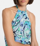 Melissa Odabash Raya printed halterneck top