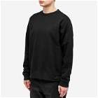 SOPHNET. Men's Cotton Cashmere Crew Sweatshirt in Black