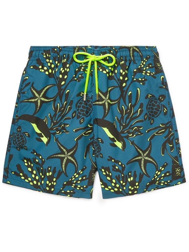 Photo: Vilebrequin - Moorea Printed Mid-Length Swim Shorts - Blue