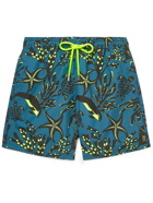 Vilebrequin - Moorea Printed Mid-Length Swim Shorts - Blue