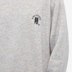 Acne Studios Men's Kiza Alpaca Logo Crew Knit in Light Grey/Brown Melange